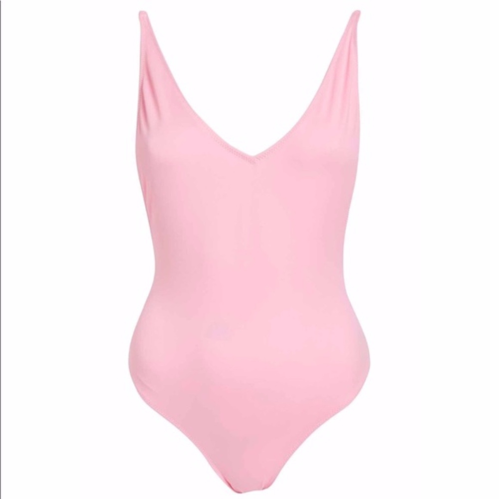 NWT Topshop Light Pink Pamela One Piece Swimsuit